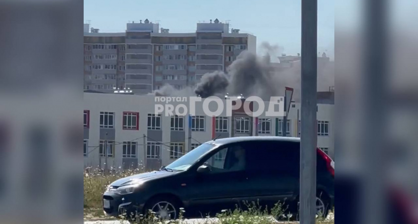 В Новочебоксарске задымилась строящаяся школа