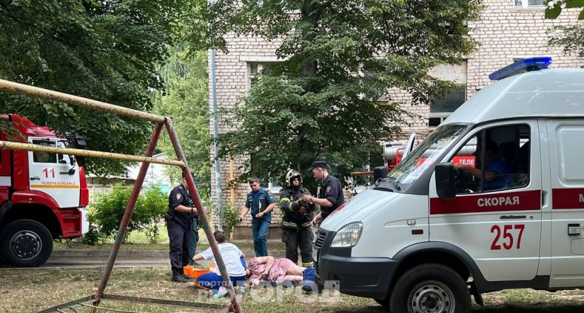 В Новочебоксарске на низах в пожаре пострадала женщина