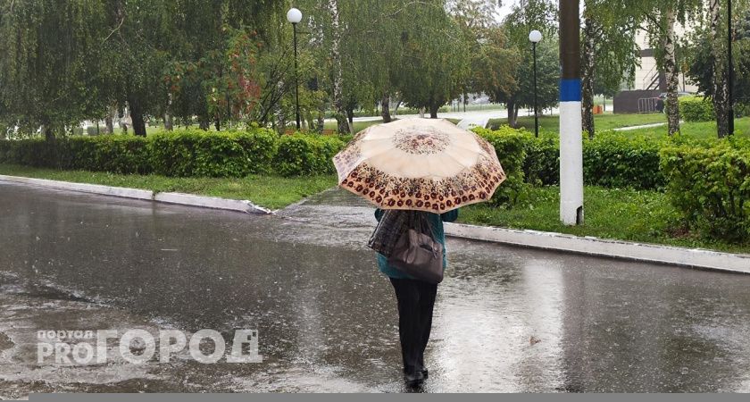 Во вторник в Новочебоксарске дожди продолжатся: количество осадков уменьшится