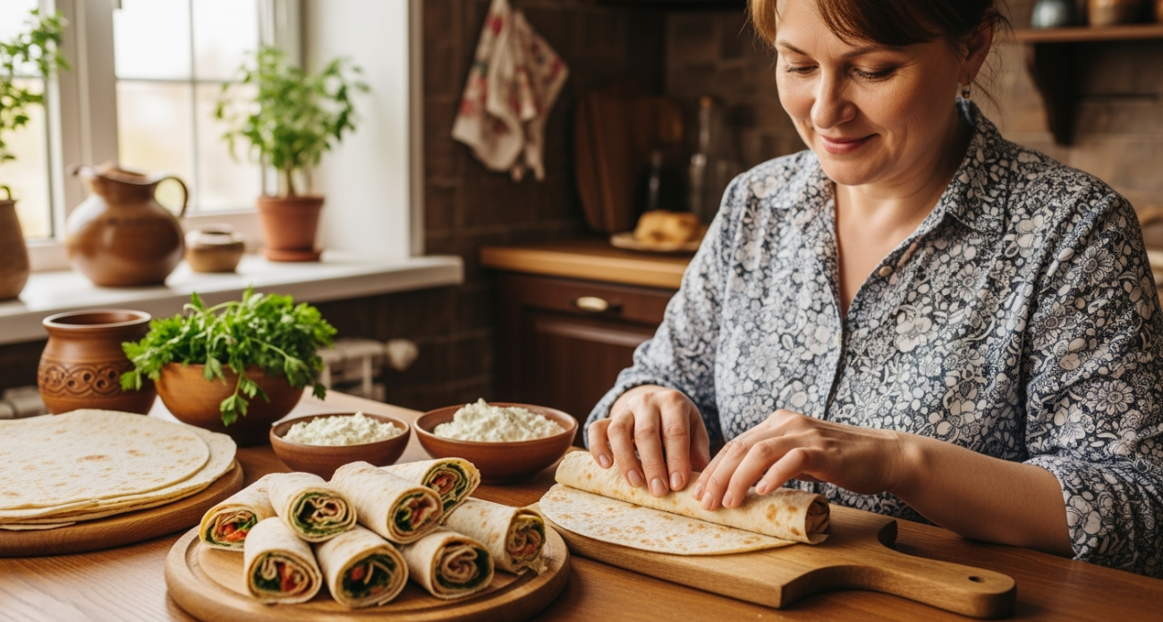 Быстро, просто и очень вкусно: берем лаваш и готовим аппетитные рулетики — сметут со стола в один миг
