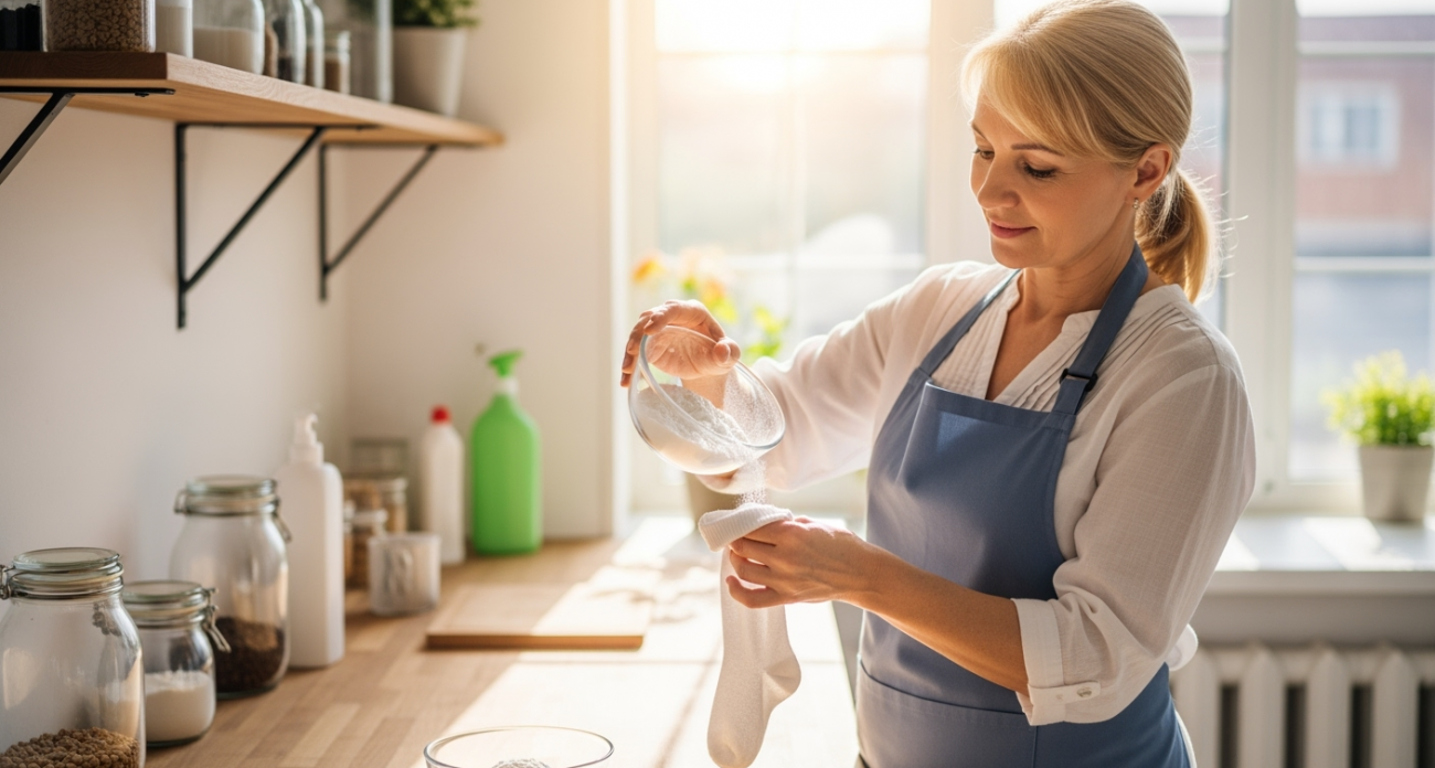 Соду берем упаковками: засыпаем в носки - этот простой метод даст отличный результат