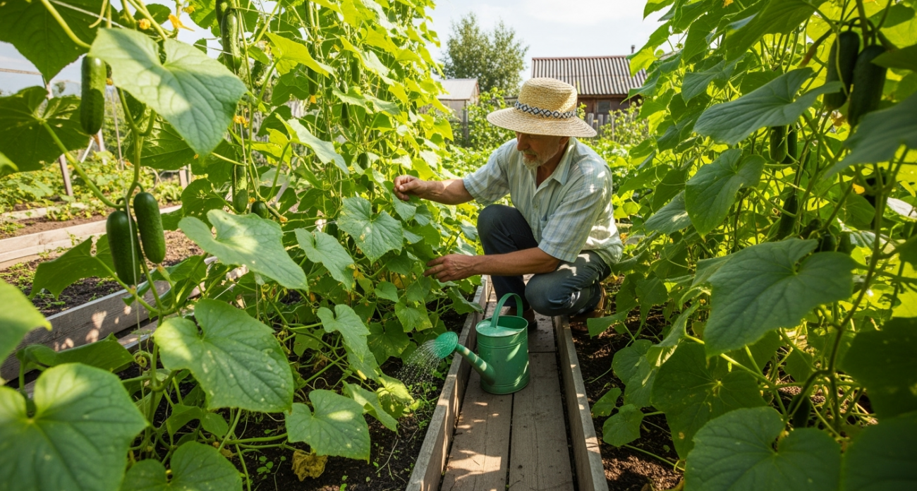 Добавляю 1 стакан под огурцы - они растут как бешеные, даже слабые растения обильно заплодоносят: лучшие подкормки для огурцов