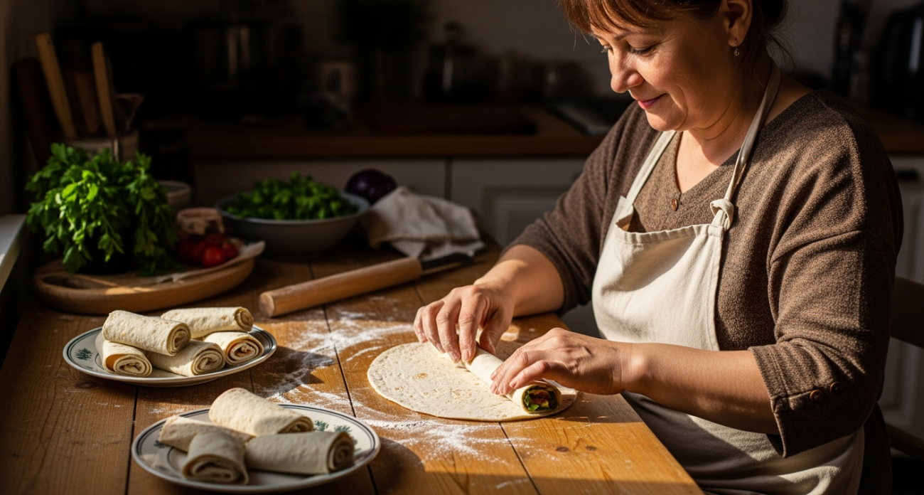 Быстро, просто и очень вкусно: берем лаваш и готовим аппетитные рулетики — исчезнут со стола в один миг