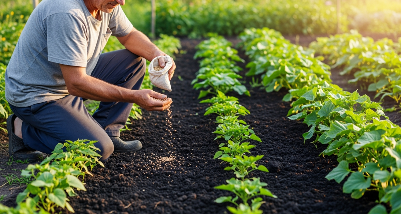 Рассыпаю 1 пачку дешевой крупы по огороду - почва как чернозём. Дорогой навоз больше не нужен