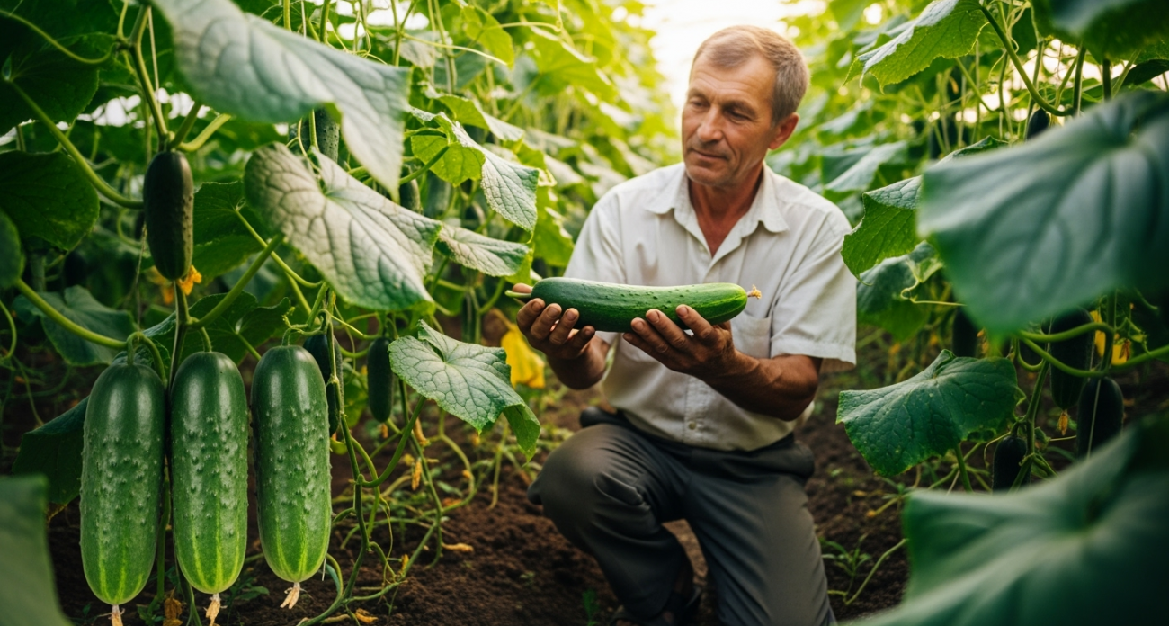 Стакан на ведро воды — и утренние заморозки огурцам не страшны: вырастают сочными, хрустящими — словно с юга привезли