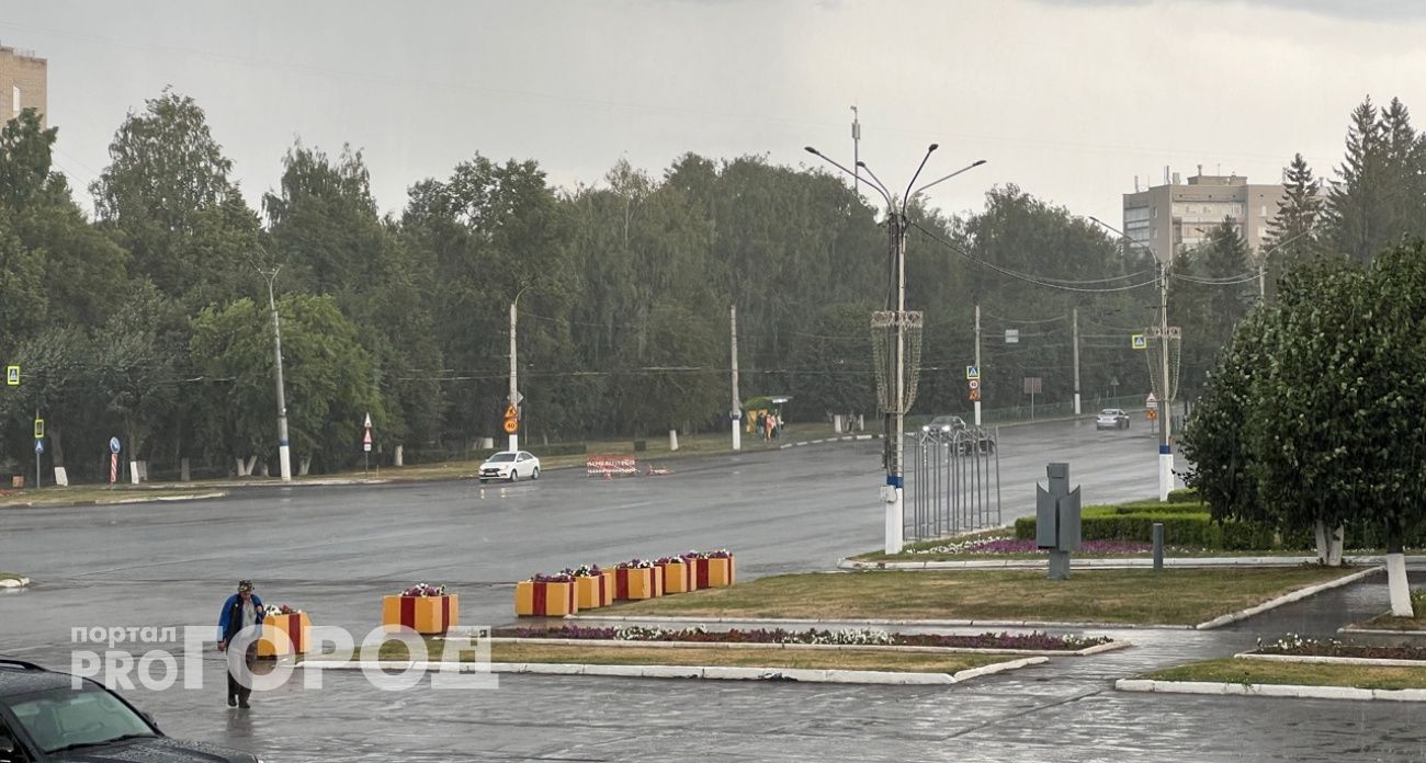 Ливень, заливший недавно улицы Новочебоксарска, был частью циклона, пришедшего из Москвы