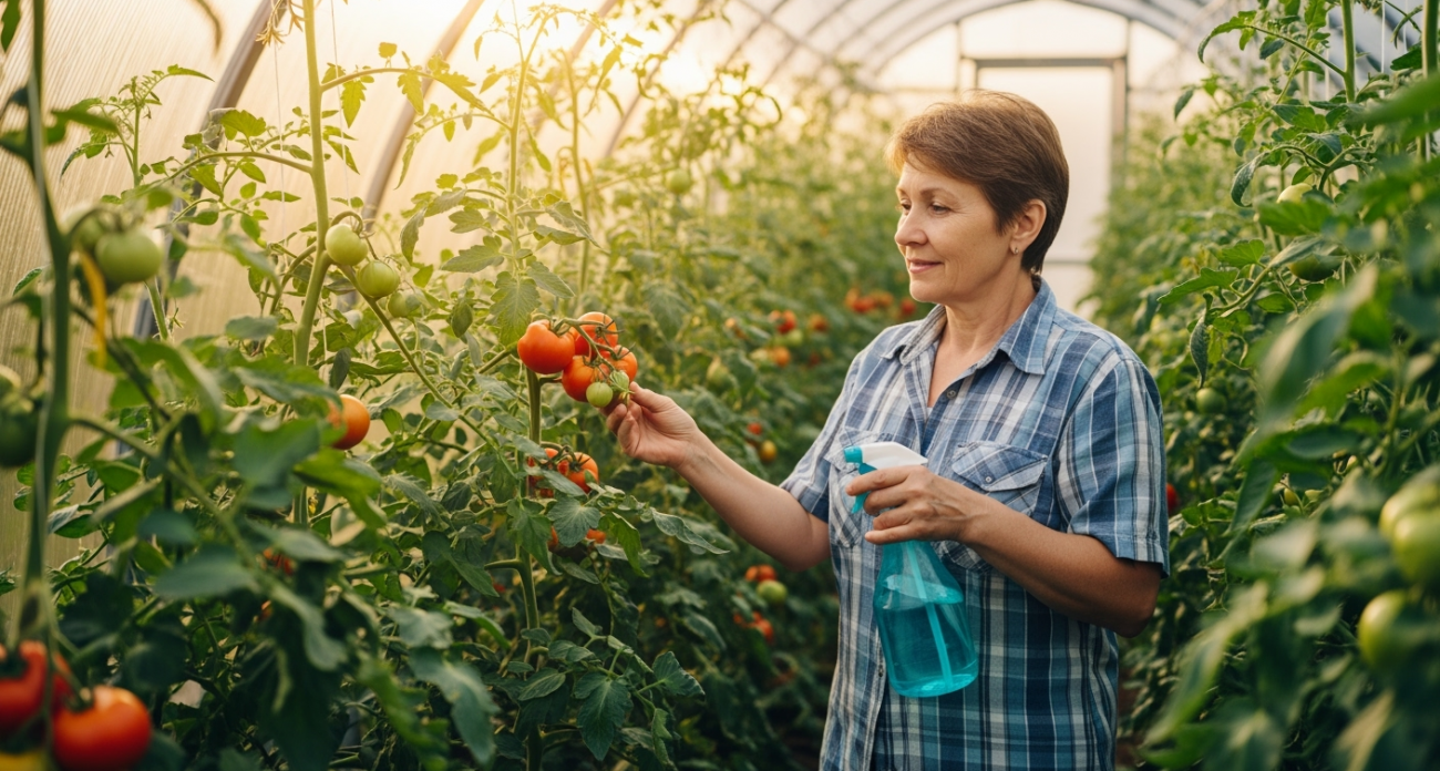 Избавляюсь от фитофторы на помидорах одной обработкой в конце июля. Через неделю растения как новенькие