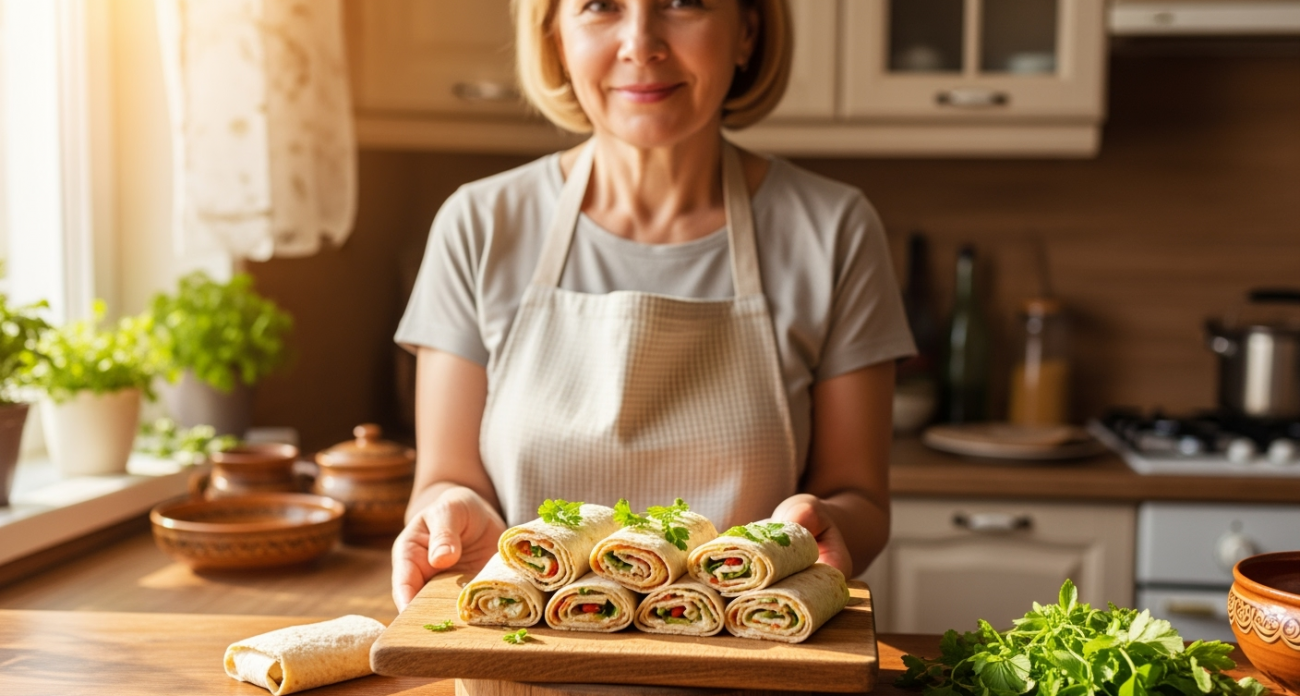 Быстро, просто и очень вкусно: берем лаваш и готовим аппетитные рулетики — сметут со стола в один миг