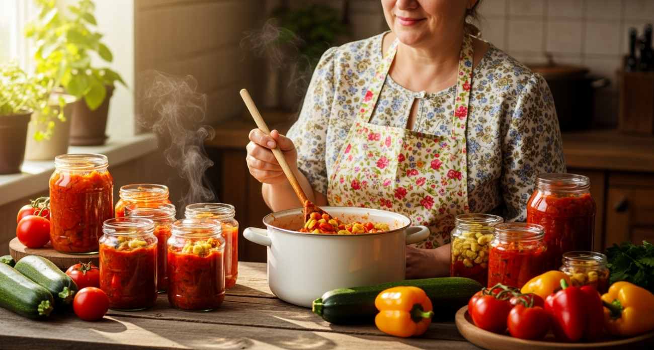 Овощное лечо за 5 минут — отличная закуска даже на праздник: вот куда девать кабачки — и 20 банок на зиму будет мало