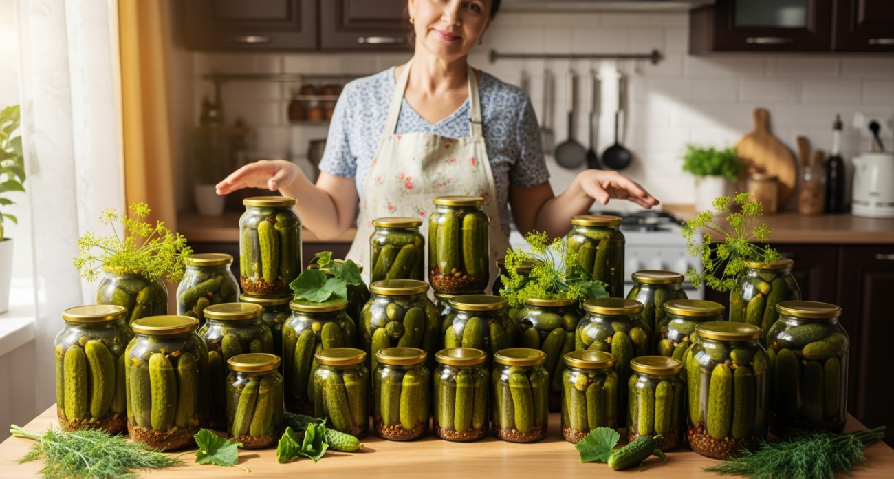 Всего 2 часа мне потребовалось, чтоб заготовить 24 банки огурцов - все кто их пробовал, консервируют только так. Особый рецепт