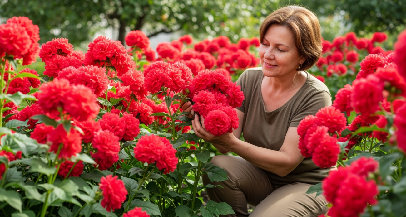 Нашла отличную замену розам: махровый многолетник, от которого глаз не оторвать - самое неприхотливое растение