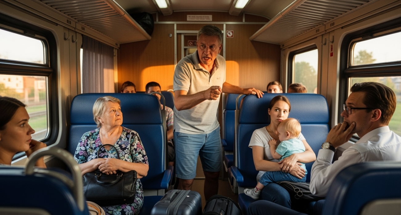 Попутчик в поезде орал "Убирайтесь из моего купе!" — наше терпение лопнуло и мы дали отпор