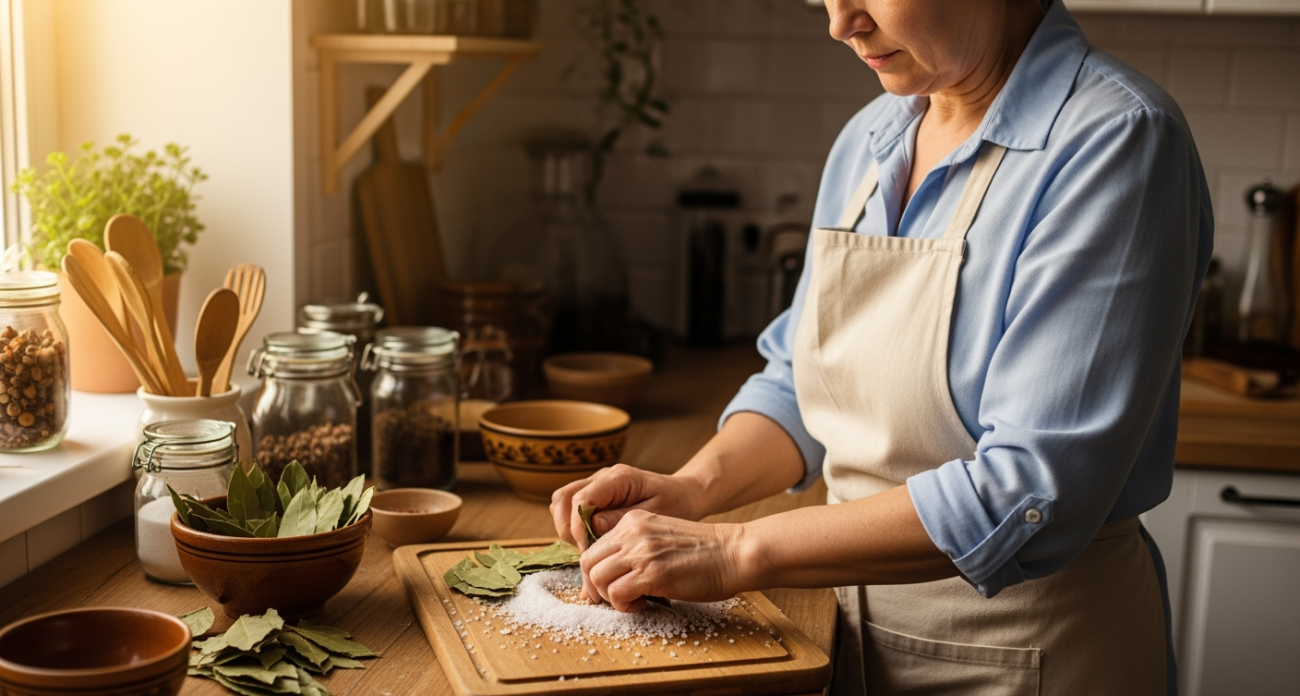 Смешайте лавровый лист с солью — эта находка изменит весь ваш сезон: секрет опытных хозяек