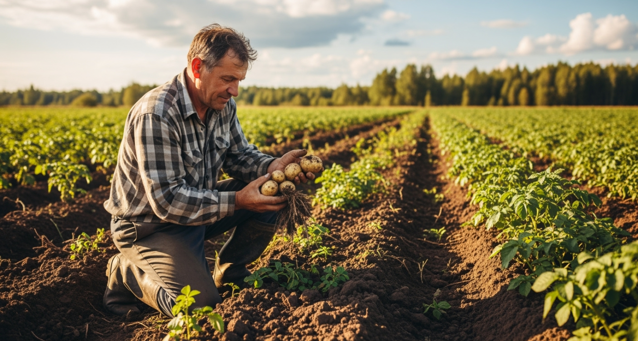 Никогда не копайте картошку до этого признака: ждите его и отсчитывайте 14 дней — клубни не прорастут в погребе