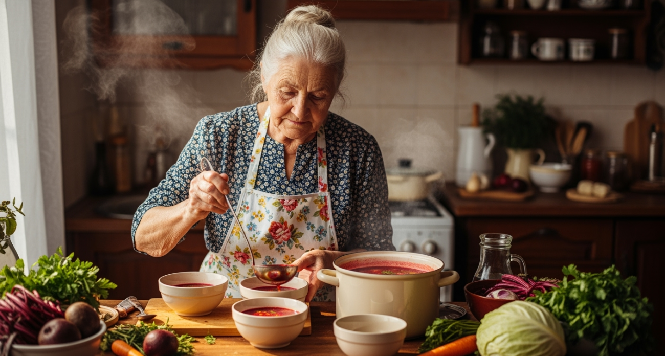 Найден старинный рецепт борща 1952 года: 2 секретные тонкости для рубинового цвета и настоящего вкуса