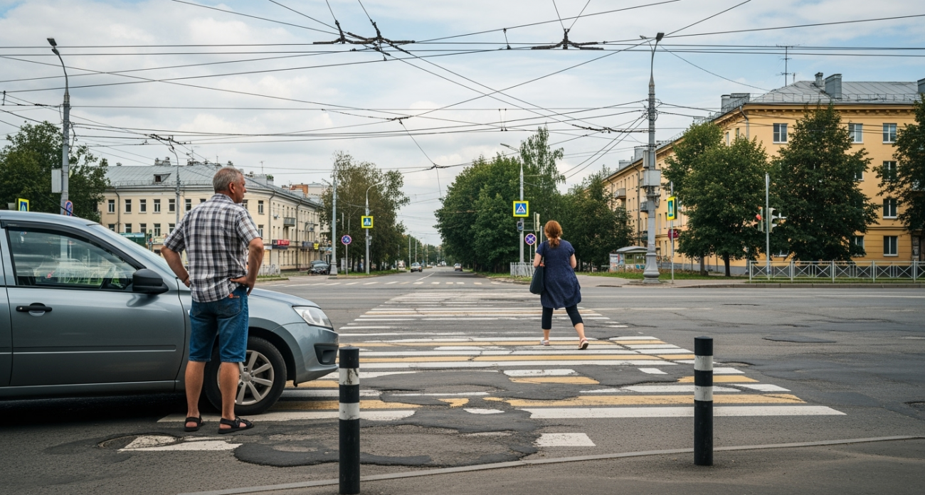 Верховный Суд раз и навсегда решил: должен ли водитель ждать, пока пешеход полностью перейдёт дорогу