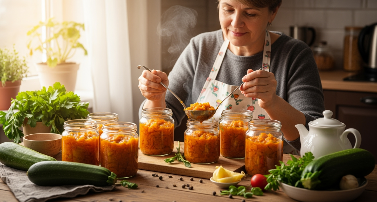 Кабачковую икру на зиму готовлю только так: невероятно вкусно и просто - идеальная заготовка