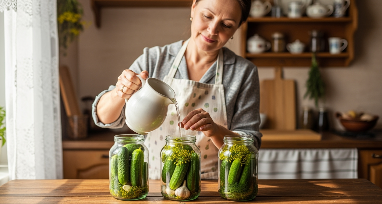 Хрустящие огурцы в литровой банке: простой секрет маринования, который запомните раз и навсегда