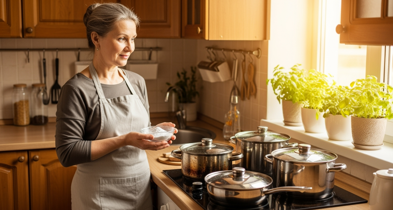 Полпачки соды - и кастрюли как новые: бабушкин секрет, который использую всего 3 раза в год