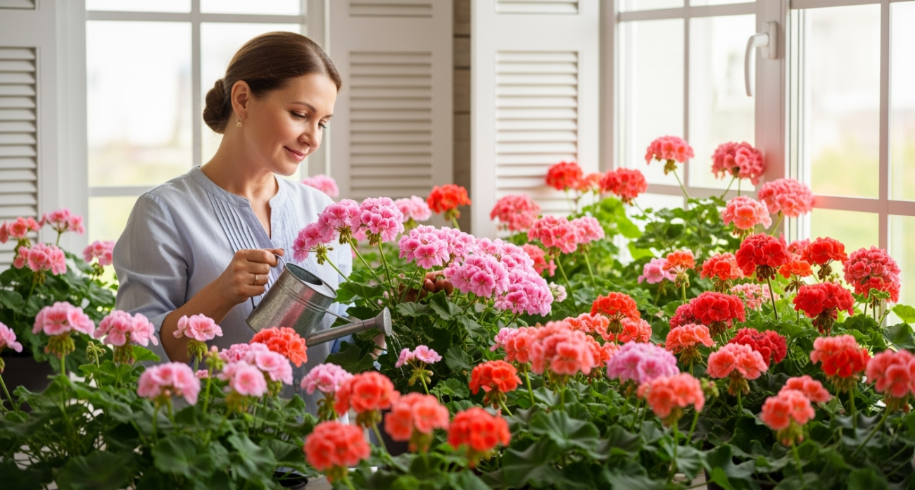 1 капля в воду в мае — и даже лысая герань покроется цветочными облаками: будет цвести круглый год