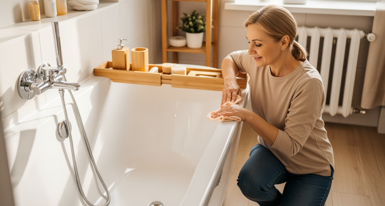 Разводим 50 гр этого средства — и ванна сияет даже в темноте: ни ржавчины, ни налета без химии