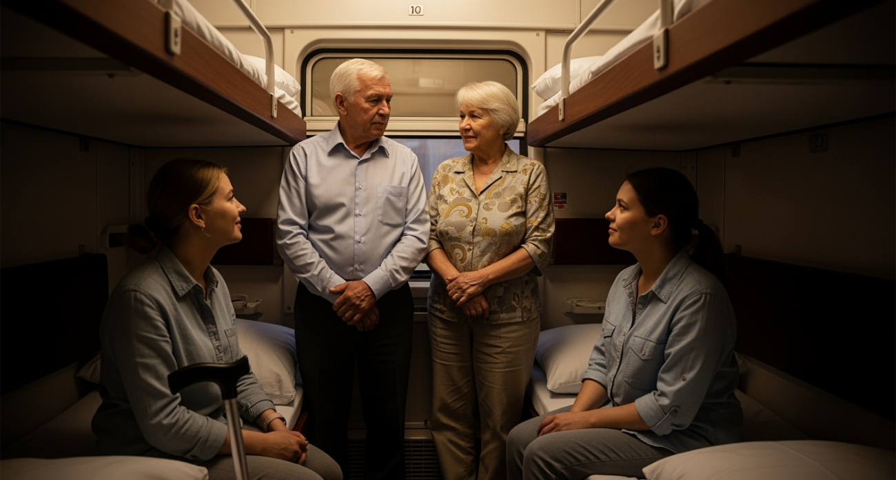 Пенсионеры потребовали нижние полки у женщин в купе — одна из них не могла ходить, но что случилось дальше шокирует