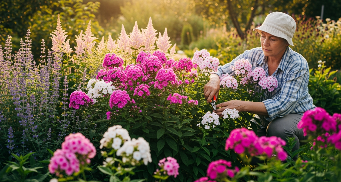 Обрезка многолетников после цветения: простой секрет пышного цветения флоксов и астильб на следующий год
