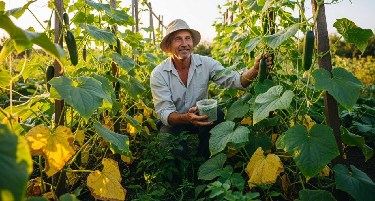Огурцы обожают эту подкормку в августе: не зола и не коровяк, а секрет богатого урожая без желтых листьев