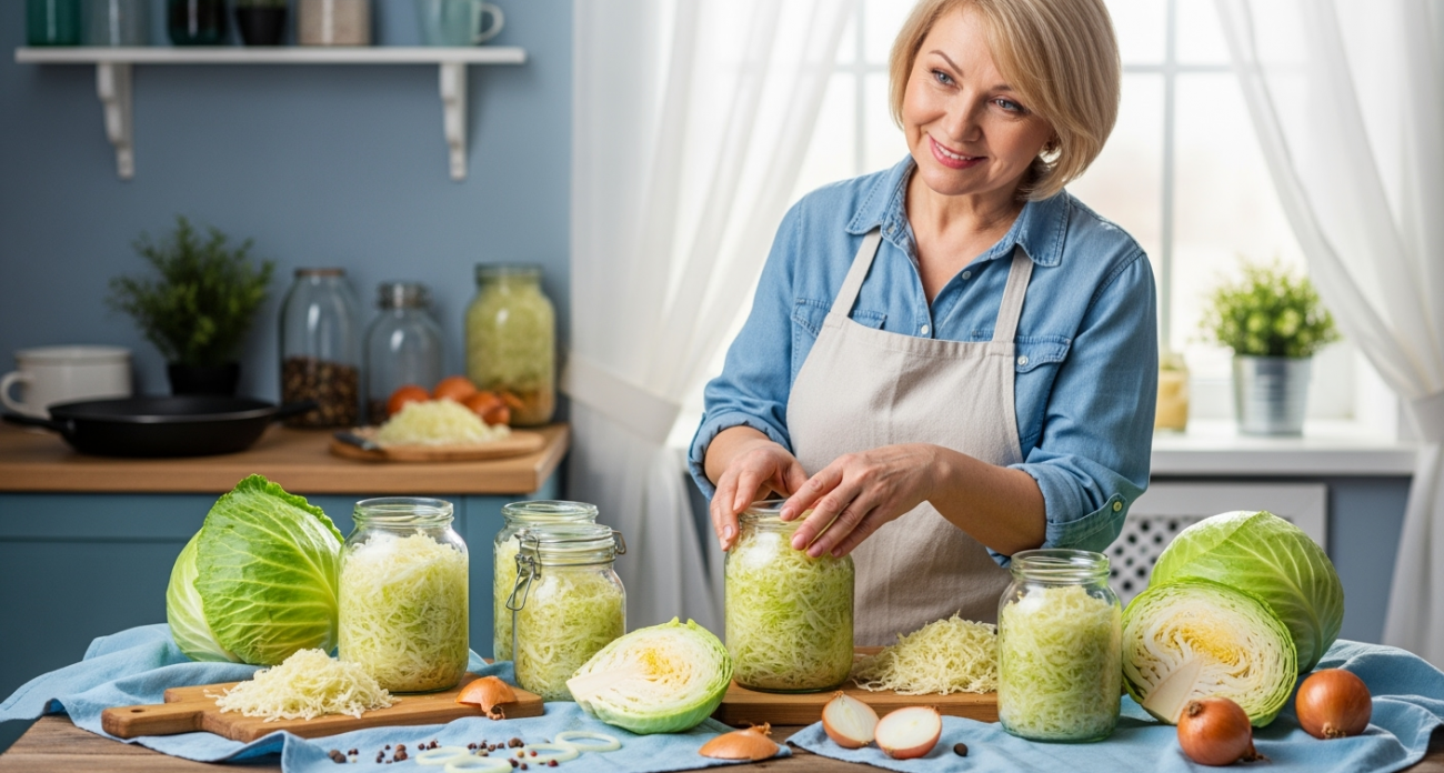 Невестка научила секрету: капуста хрустит и не темнеет до сентября следующего года - делаю так каждый год