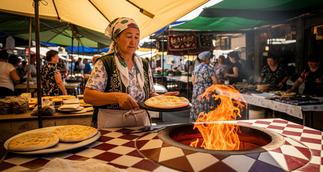 Узбекская продавщица лепёшек раскрыла секрет: как легко переносить 40-градусную жару и работать на солнце
