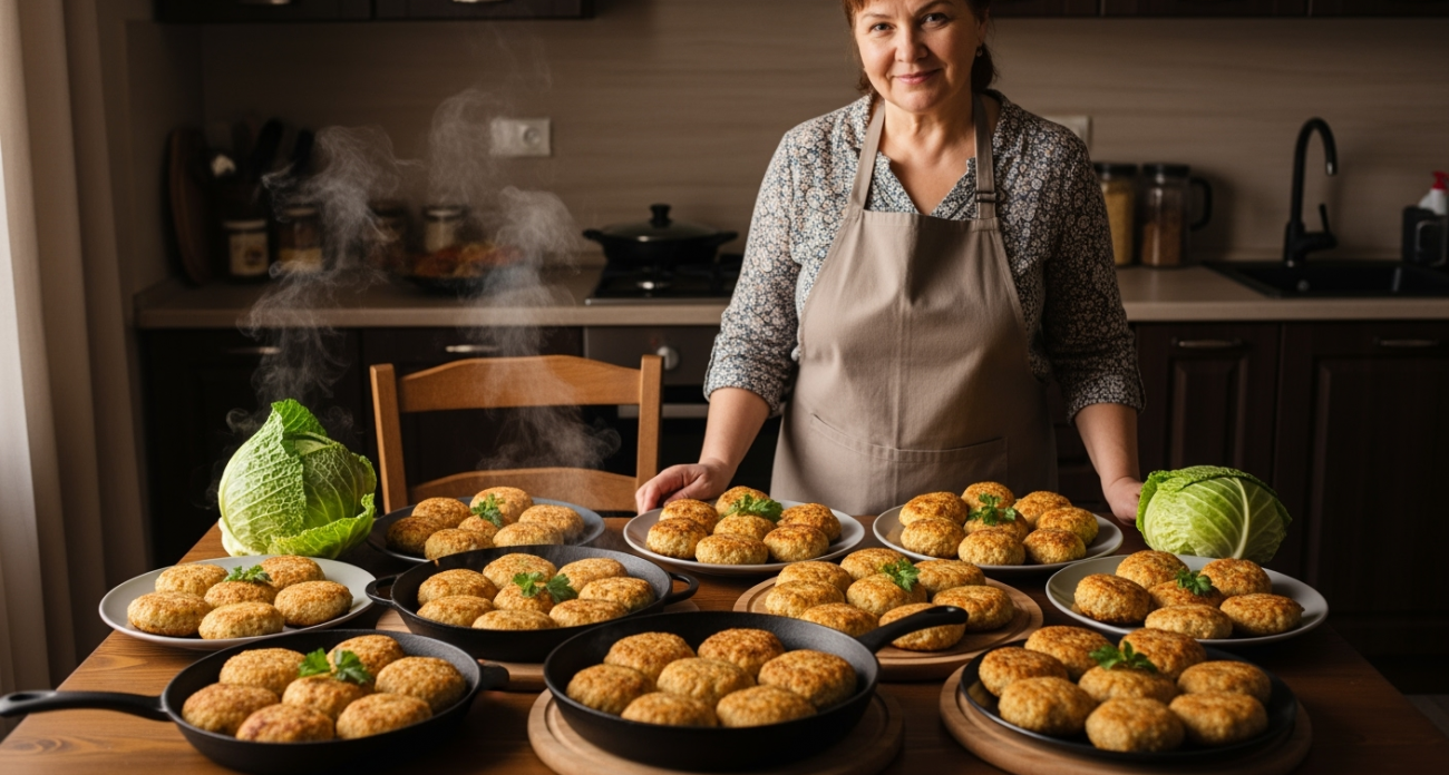 Нажарила 30 котлет с капустой за 300 рублей — соседка не поверила, пересчитала и побежала готовить по моему рецепту