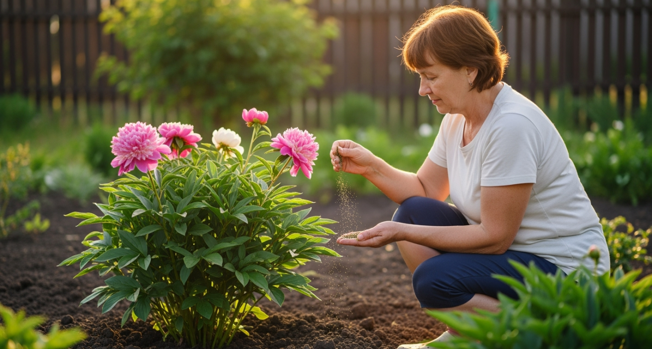 Секрет пышных пионов: обязательно рассыпьте эту подкормку в конце августа для роскошного цветения