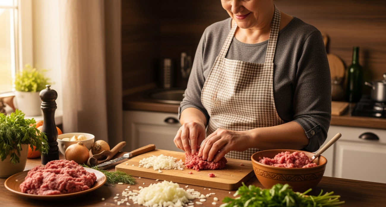 Секрет сочных котлет из свинины: добавляйте лук этим особым способом — результат вас поразит