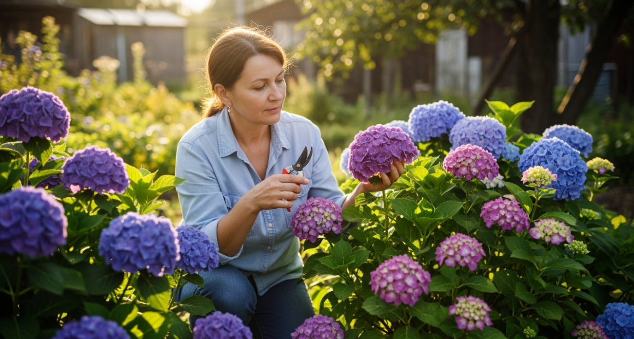 Запомните раз и навсегда: гортензии НУЖНО обрезать осенью — правильные схемы для крупных шапок и обильного цветения