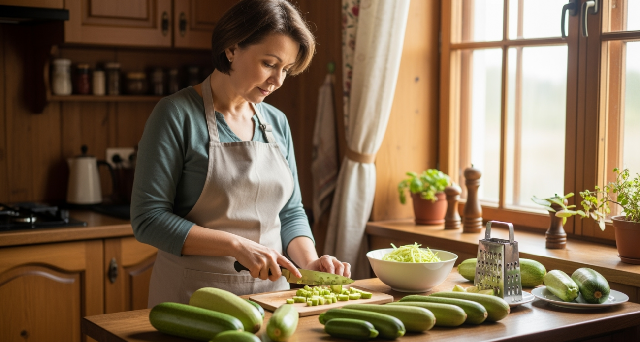 Я прошла через кулинарный ад с кабачками, пока не открыла 3 секрета заморозки: теперь они хрустят как свежие даже зимой
