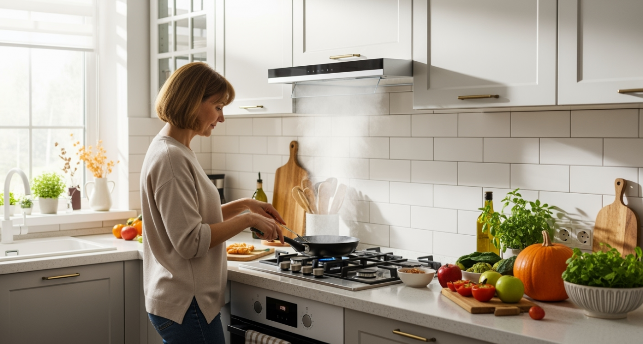 Почему в богатых домах вытяжку снимают и делают две простые переделки — теперь кухня работает как часы