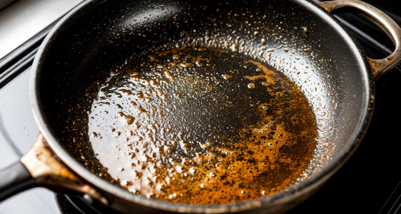 Хозяйки годами мучились с нагаром, а секрет был в обычном чае: что происходит с жиром через 3 часа