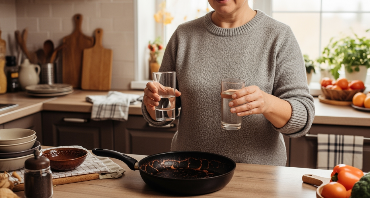 Забытый секрет наших бабушек: что происходит со сковородой после 40 минут в этом растворе