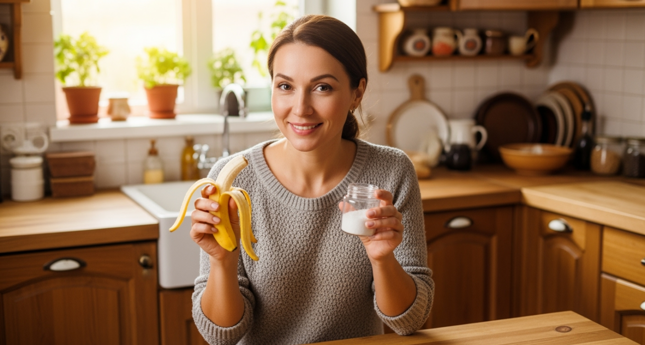 Садоводы молчат об этом секрете: что происходит с растениями после банановой кожуры с солью