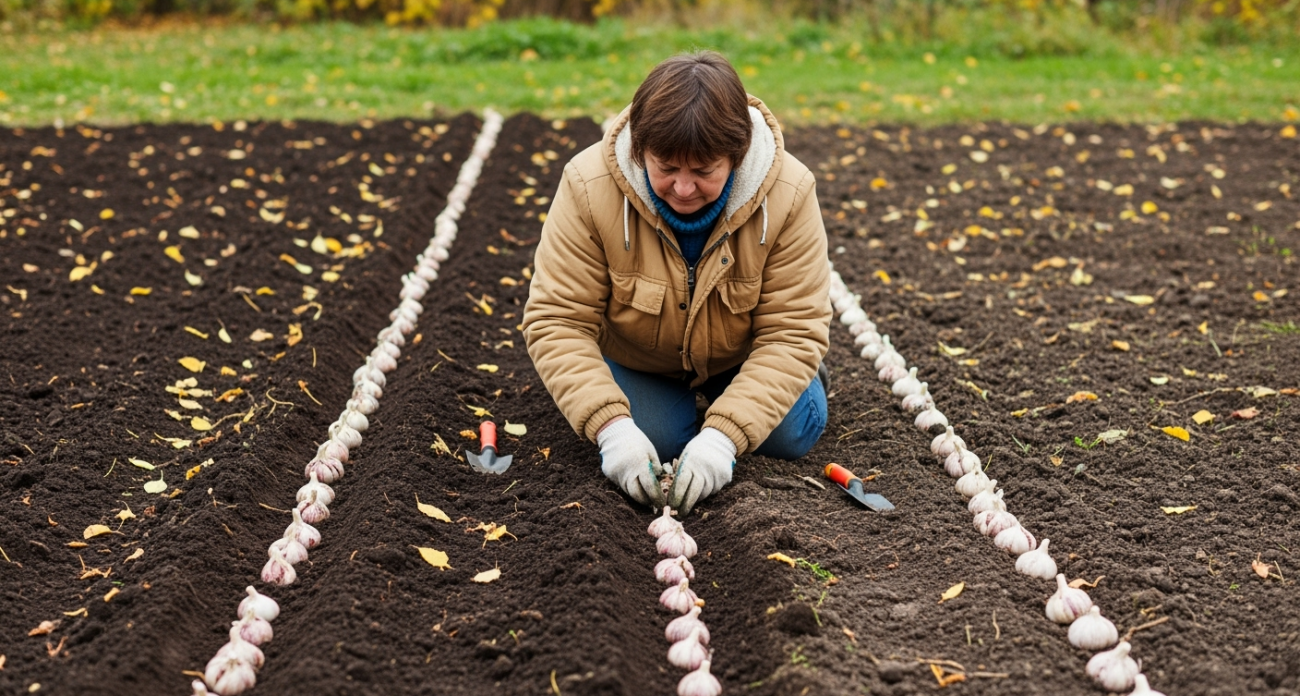 Опытный агроном раскрыл тайну гигантского чеснока: одна осенняя процедура заменяет все весенние подкормки