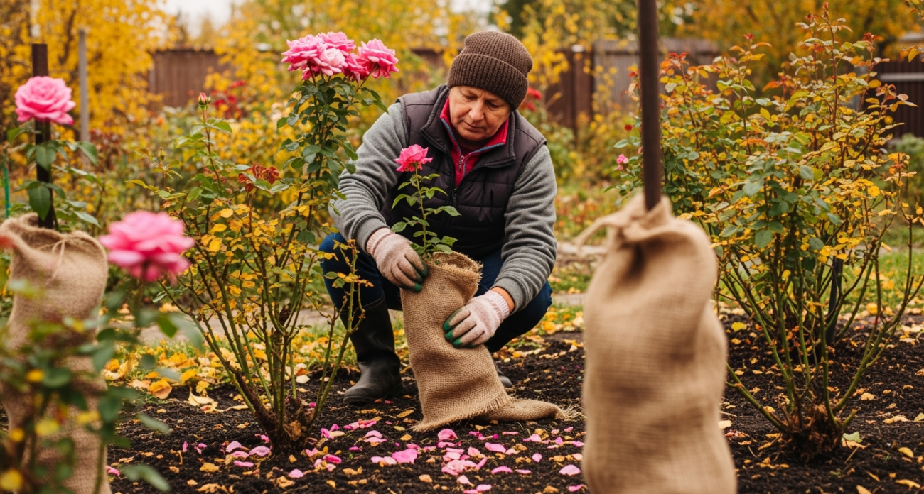 Как правильно укрыть розы на зиму: пять надежных методов, которые предотвращают вымерзание и выпревание.