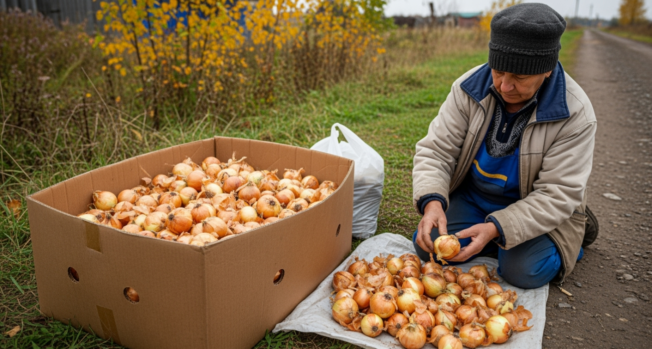 Бабушкин лук лежит до весны, а магазинный гниет через неделю: вот что они делают иначе