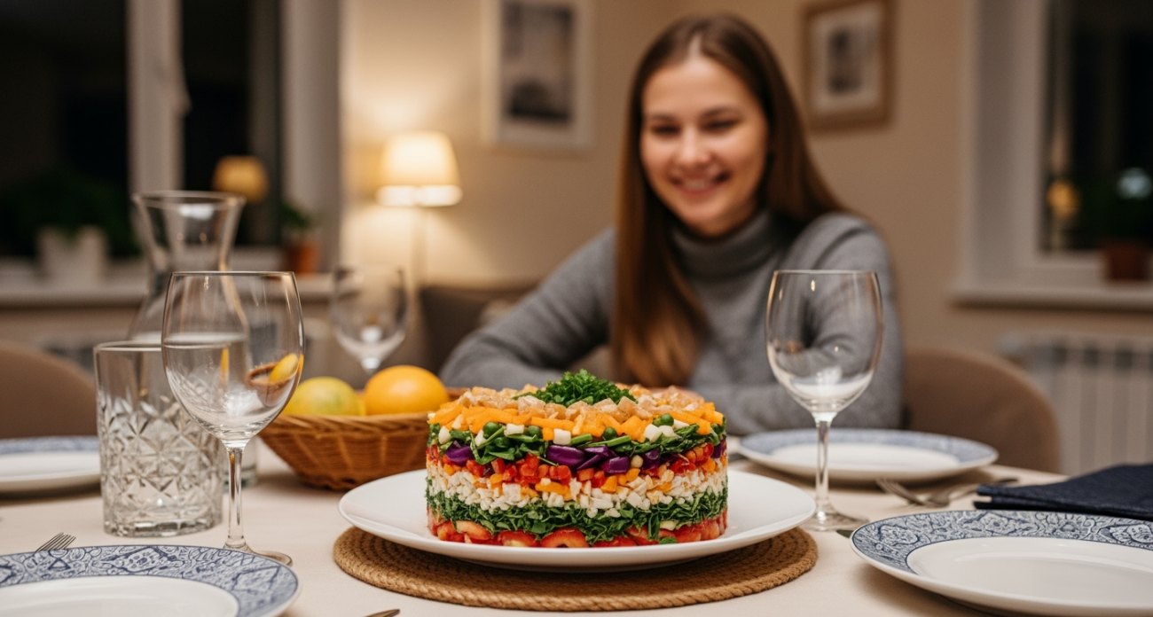 Салат «Афоня» из советского прошлого: многослойный рецепт с горчичным соусом, о котором забыли современные хозяйки