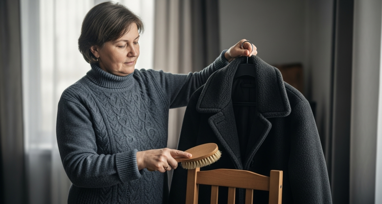 Забудьте химчистку: уксус и крахмал возвращают пальто вид из магазина за 10 минут