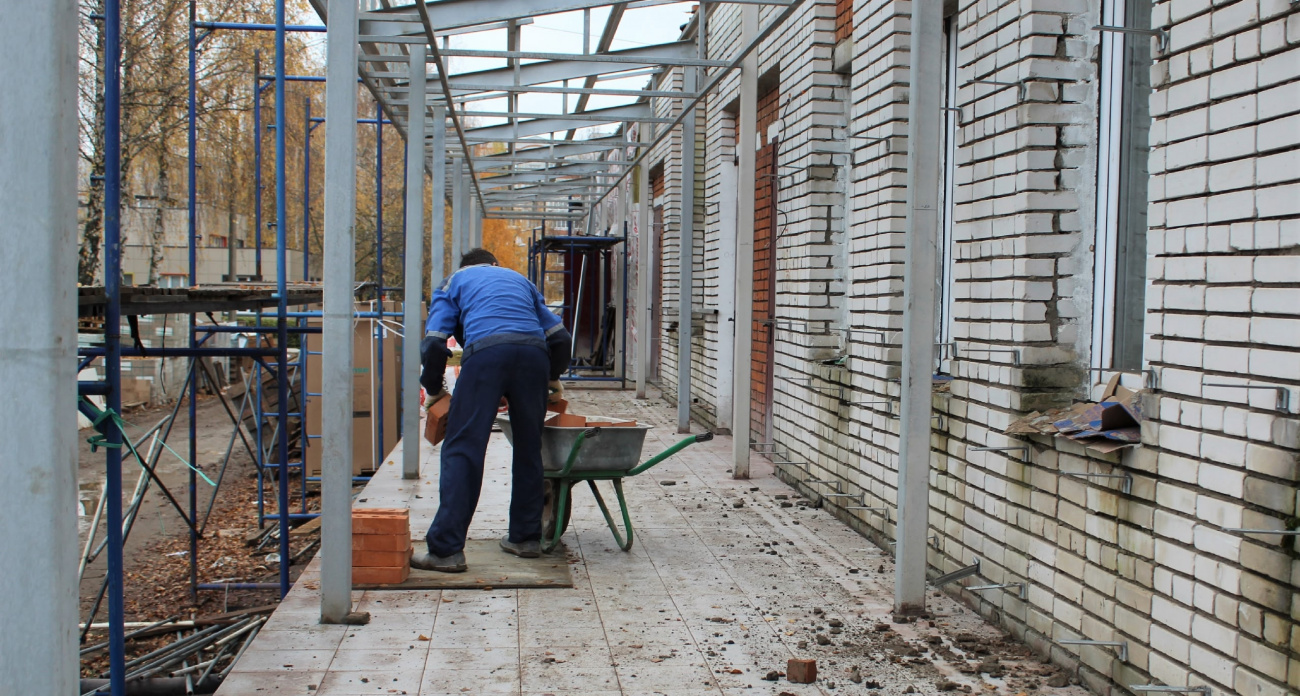 В Новочебоксарске продолжается капитальной ремонт детского стационара