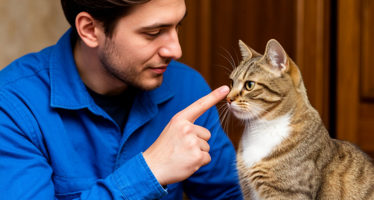 Один простой жест пальцем, который понимает каждая кошка — даже самая дикая