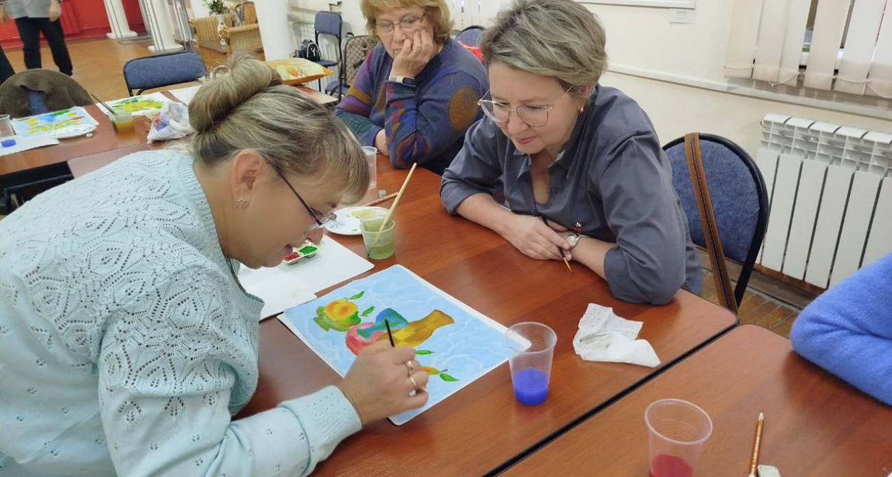 В Новочебоксарске прошел мастер-класс по батику