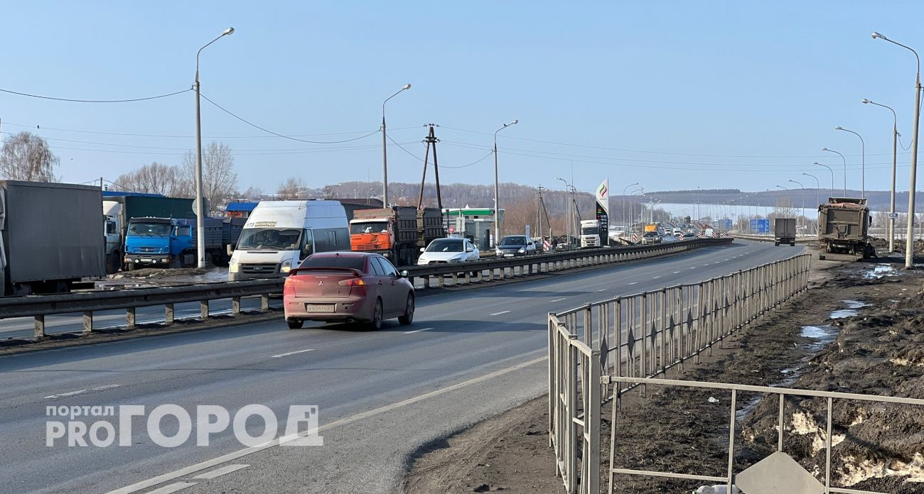 Трассу М-7 в Чувашии трижды перекроют для установки пункта весового контроля