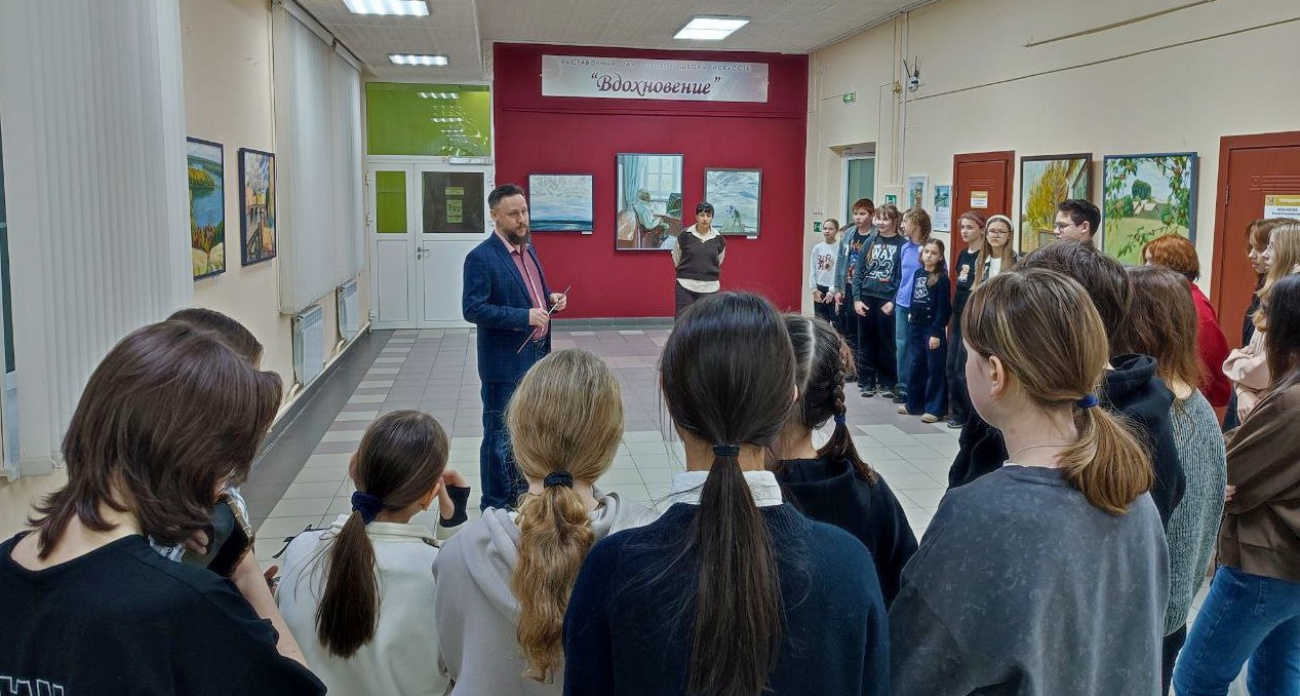 В новочебоксарской школе искусств прошла встреча с художником
