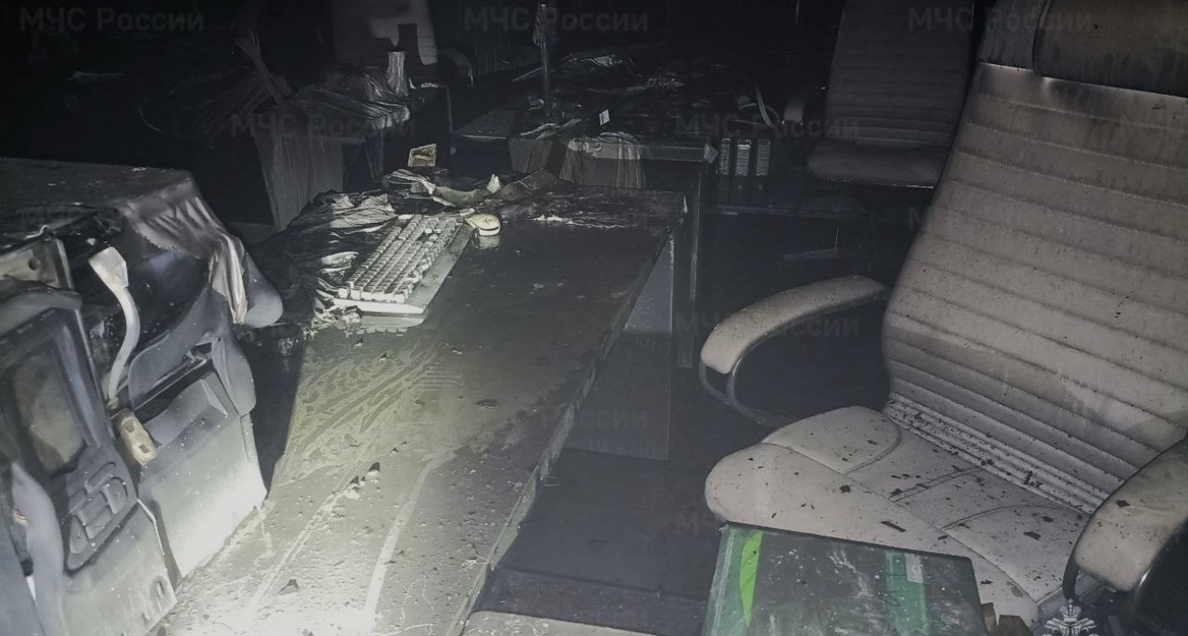 В Новочебоксарске сгорела химчистка